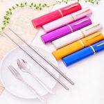 3 in 1 Stainless Steel Chopsticks Fork Spoon Cutlery Set