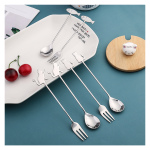 Cat Coffee Spoon and Fork Set