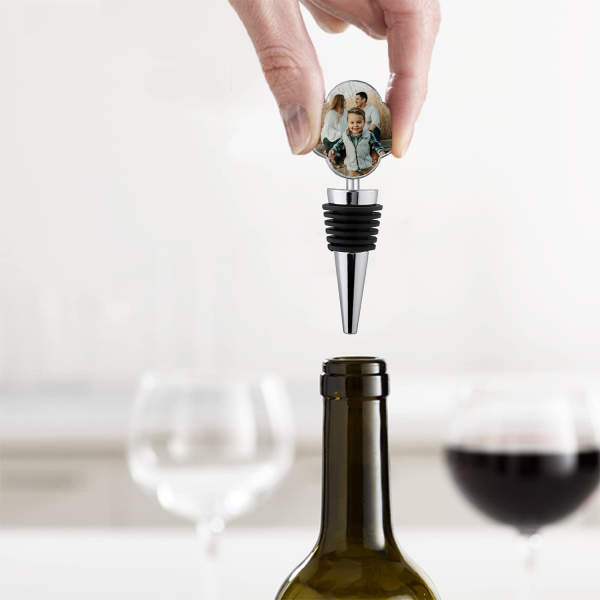 Full Color Metal Savor Wine Bottle Stopper