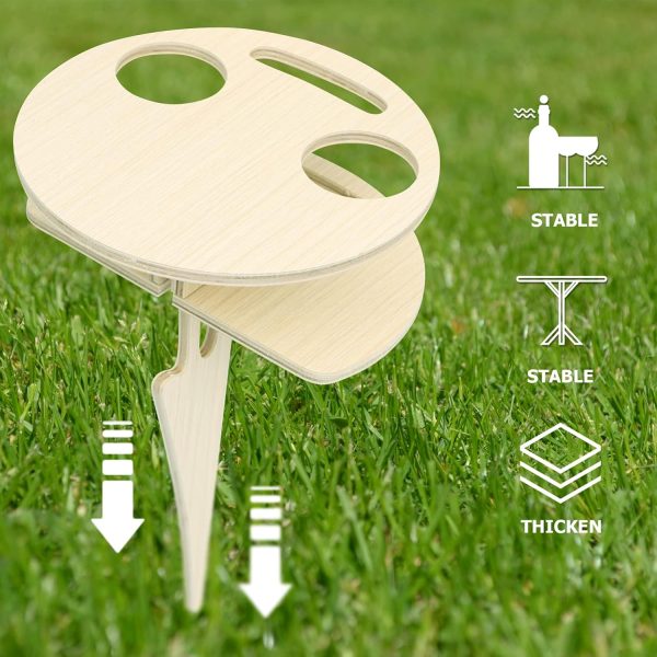 Double Layer Outdoor Folding Wine Table