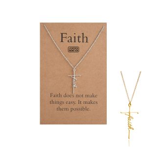 Faith Cross Light luxury alloy pendant