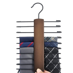 Solid wood multi-functional hanger