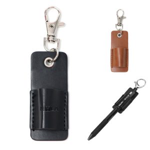 Keychain Leather Pen Holder