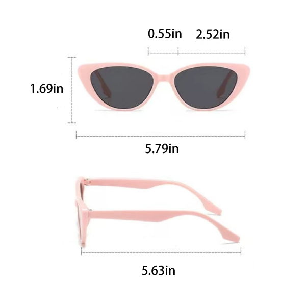 Pink cat eye sunglasses