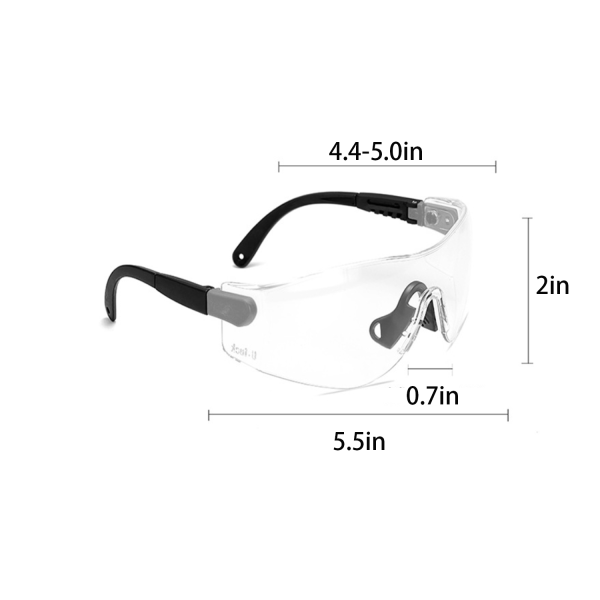 Adjustable Safety Goggles With Customizable Lenses