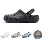 Men's Summer Solid Color Cave Sandals Slippers Garden Shoes