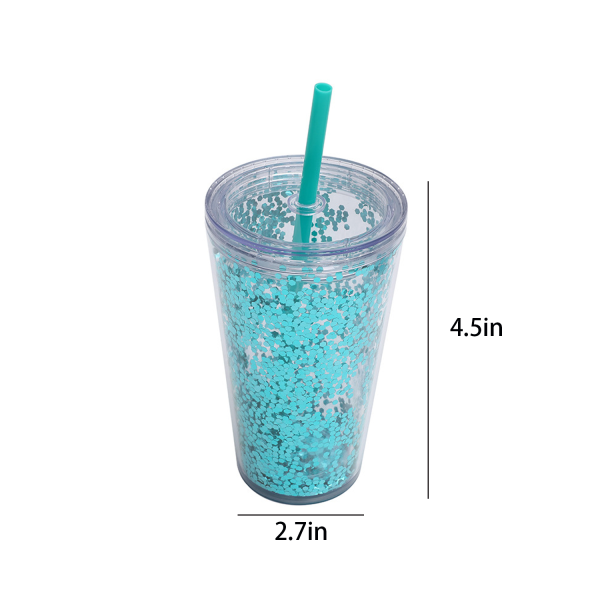 16oz Transparent sheet double thickened plastic cup