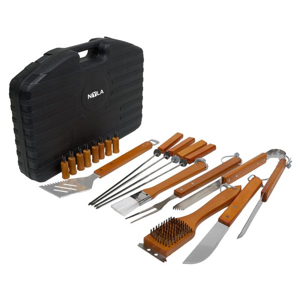 18 Pieces Barbecue Set W/ Storage Case