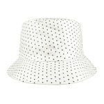 Polka dot bucket hat