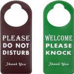 Hotel PU Leather Please Do Tot Disturb Sign