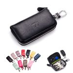 Premium Leather Car Keychain Bag