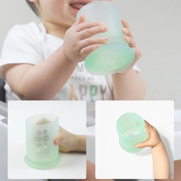 Baby Training Cup with Straw Lid Set