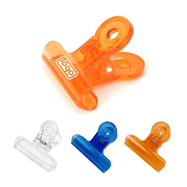 2.5" Color transparent Plastic Clip