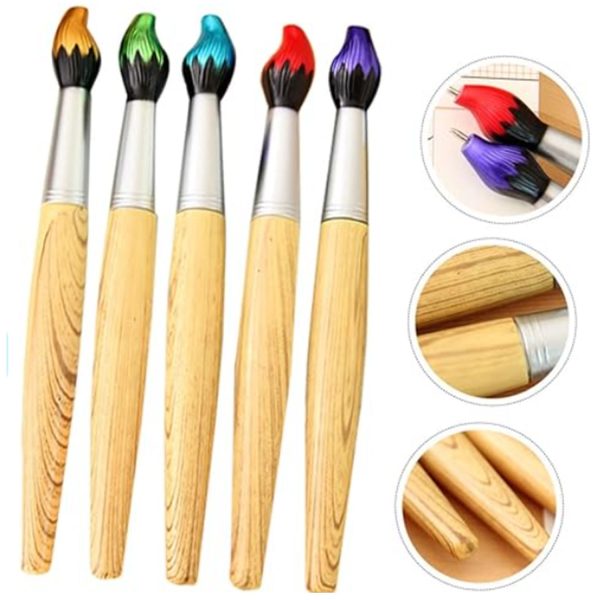 2 in 1 Flame Shaped Stylus Ballpoint Pen