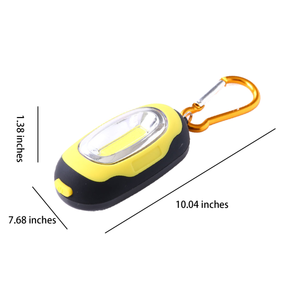 Portable Mini COB Keychain Light Flashlight with Carabiner