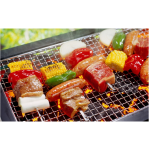 8 Piece Accessories Set BBQ Portable Grill with Knife