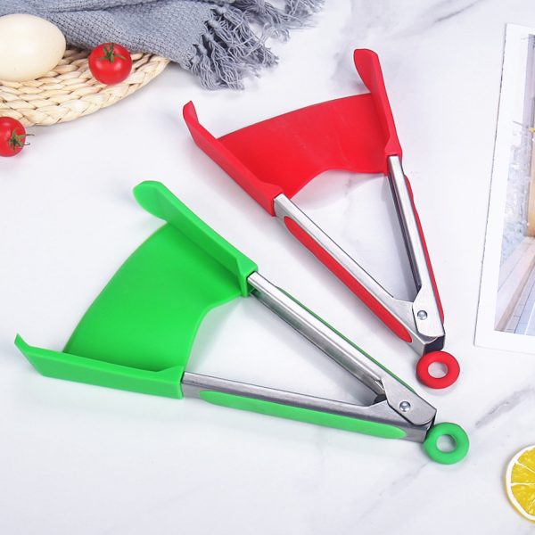 2 in 1 Kitchen Spatula & Tongs Non-Stick