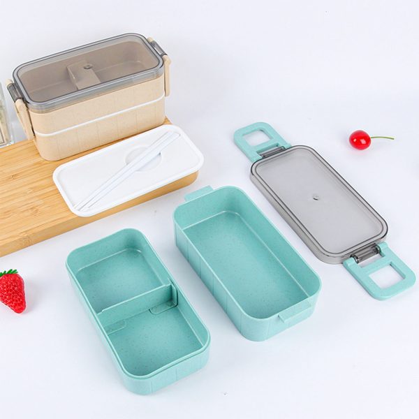 Lunch Box with Fork and Spoon