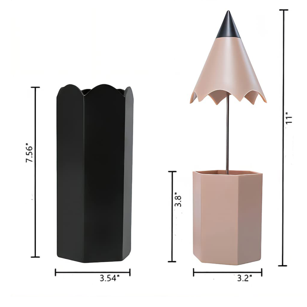 Pencil Shape Holder With Double Layer Structure