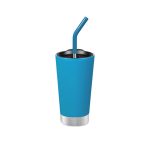 17OZ Stainless Steel Tumbler With Silicon Straw