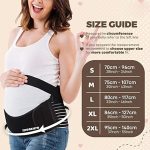 Breathable and adjustable maternity belly support belt