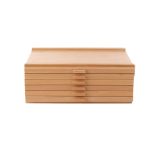 Customized 6-drawer wooden storage box