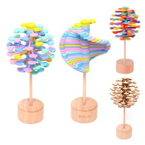 Wooden Spinning Lollipop Stress Relief Toy