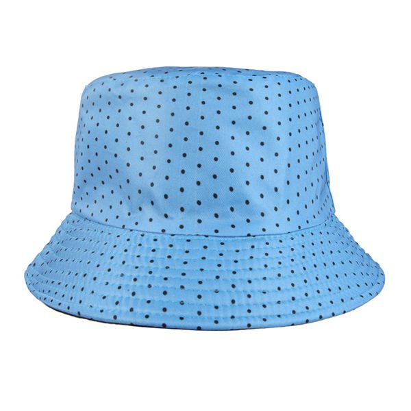 Polka dot bucket hat