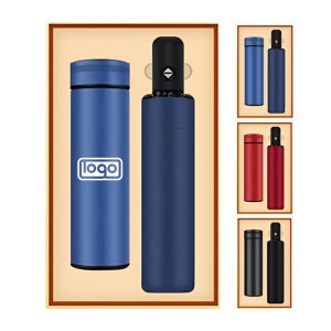 2-in-1 High Quality Umbrella and Thermos Business Gift Set