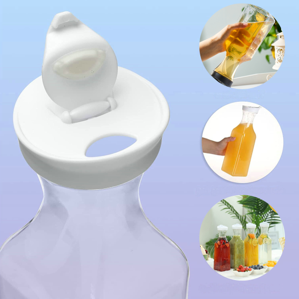 50OZ square transparent plastic juice pot