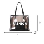 Jelly PVC Tote Bag One Shoulder Large Handbag