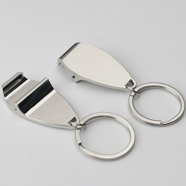 Creative leather metal keychain