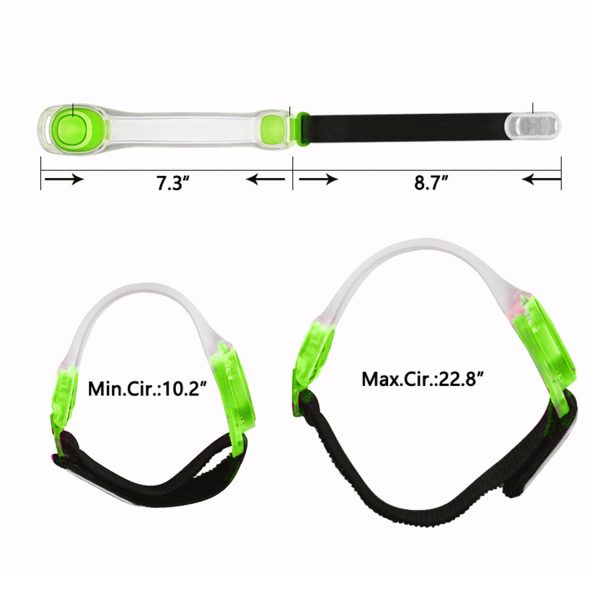 LED Luminous Adjustable Arm Band Night Safety Warning Light