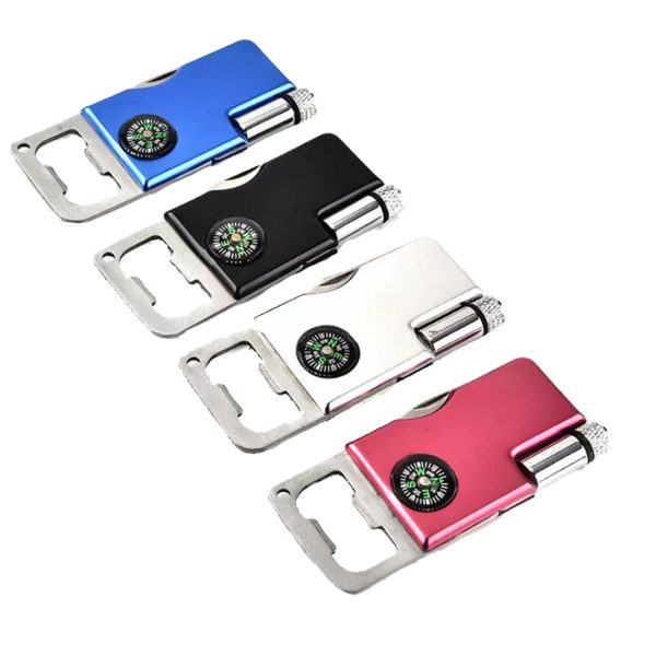 4-In-1 Multi-Function Tool Compass bottle opener & Led light