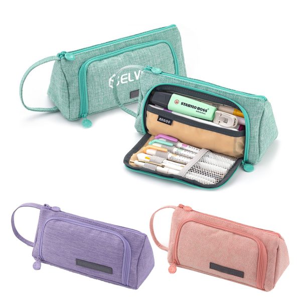 Multi functional large capacity minimalist stationery bag