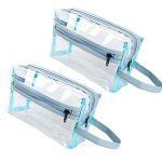 Waterproof Clear Sewn PVC Zipper Makeup & Storage Bag