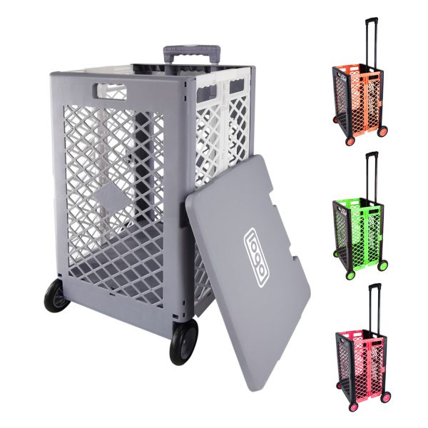 Foldable Mesh Cart, Rolling & Collapsible, Easy Storage