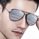 American Flag Metal Sunglasses