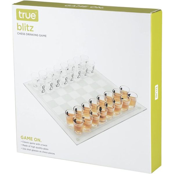 10 Oz Glass drink chess set