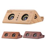 Creative Solid Wood Speaker Wireless Phone Stand