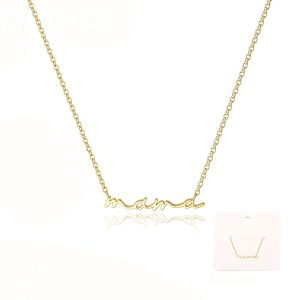 mama pendant clavicle chain