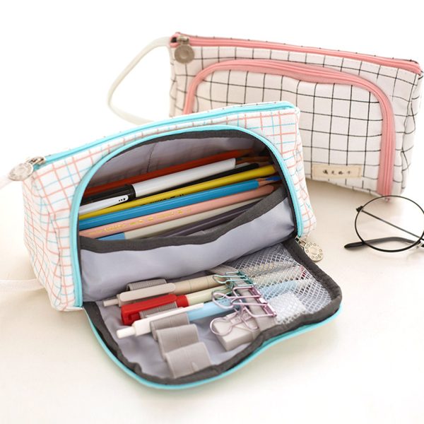 Multi functional large capacity minimalist stationery bag