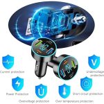 2 In 1 USB Bluetooch Smart Car Adaptor