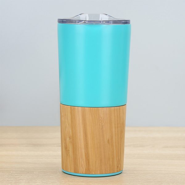 20 OZ Creative Vacuum-Sealed Bambo & Metal Shell Car Tumbler