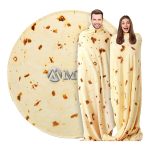 Round European and American Creative Tacos Blanket