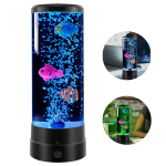 7-Color LED Fish Bubble Night Light with Remote Control