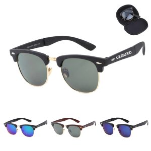 Polarized Folding Half Frame UV Protection Sunglasses