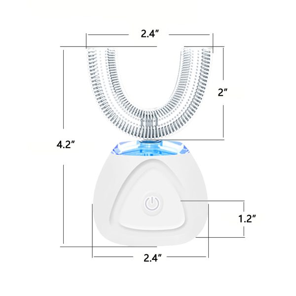 Silicone USB Charging Sonic Lazy U-shaped Toothbrush