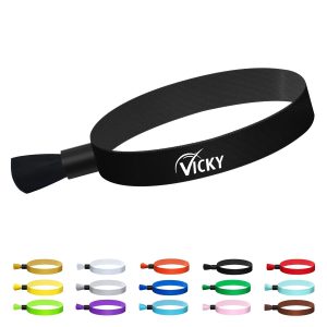 Fabric Wristband with Locking Ball