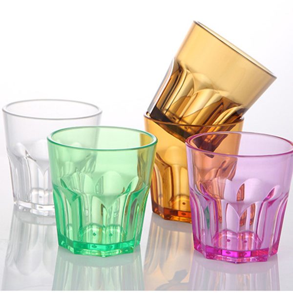 13.5oz Bar KTV Restaurant Plastic Acrylic Octagonal Cup